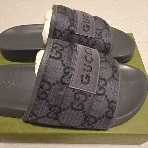Mens Grey Size 13 GUCCI Slides Gucci | Shoes | Mens Grey Size 3 Gucci Slides | Poshmark main image 3